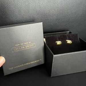Taylor Swift the tortured poets department earrings. TTPD